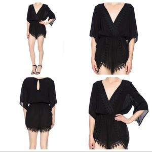 Ambiance Crochet Trim Romper